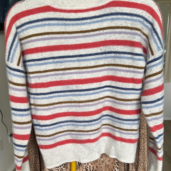Madewell Red and Blue Crew Neck Sweater - Picture 5 of 5